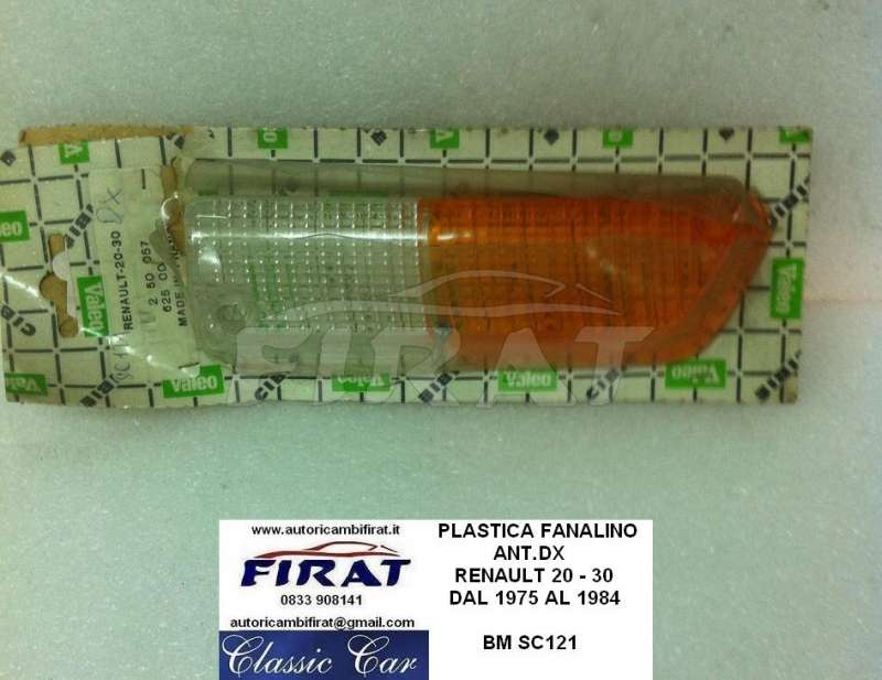 PLASTICA FANALINO RENAULT 20 30 75 - 84 ANT.DX